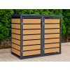 ZABUDOWA ŚMIETNIKOWA 2x240L kolor DREWNO